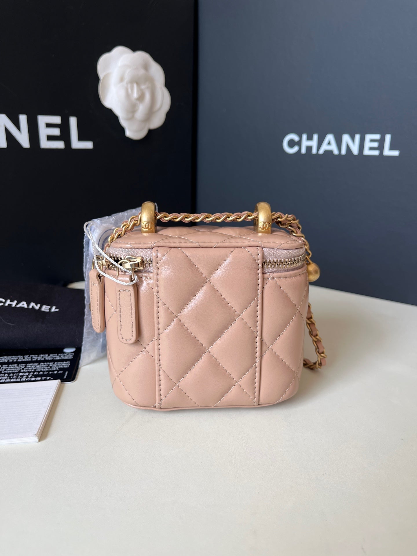 Chanel - Vanity - Leather - Beige - (mini)