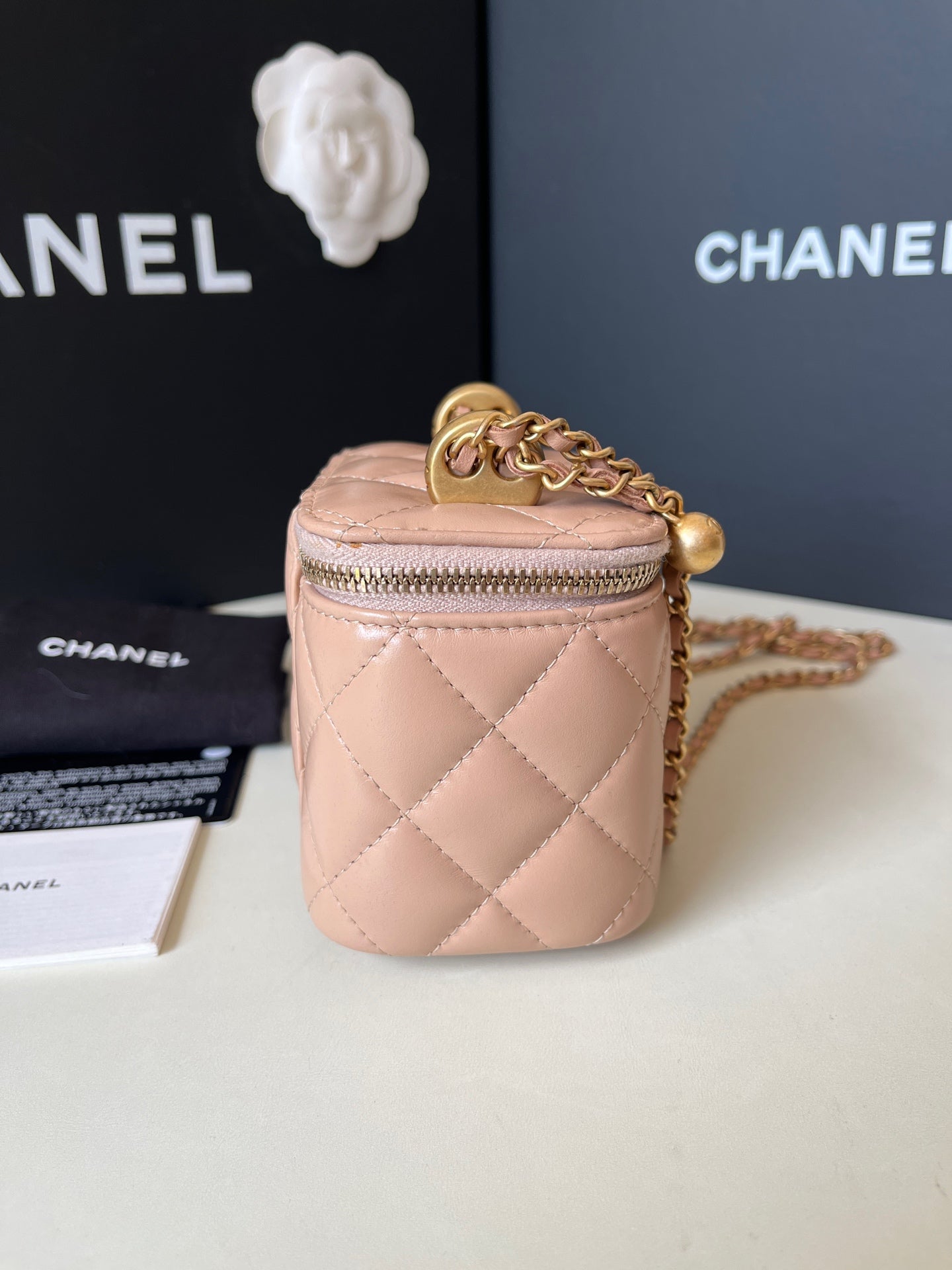 Chanel - Vanity - Leather - Beige - (mini)