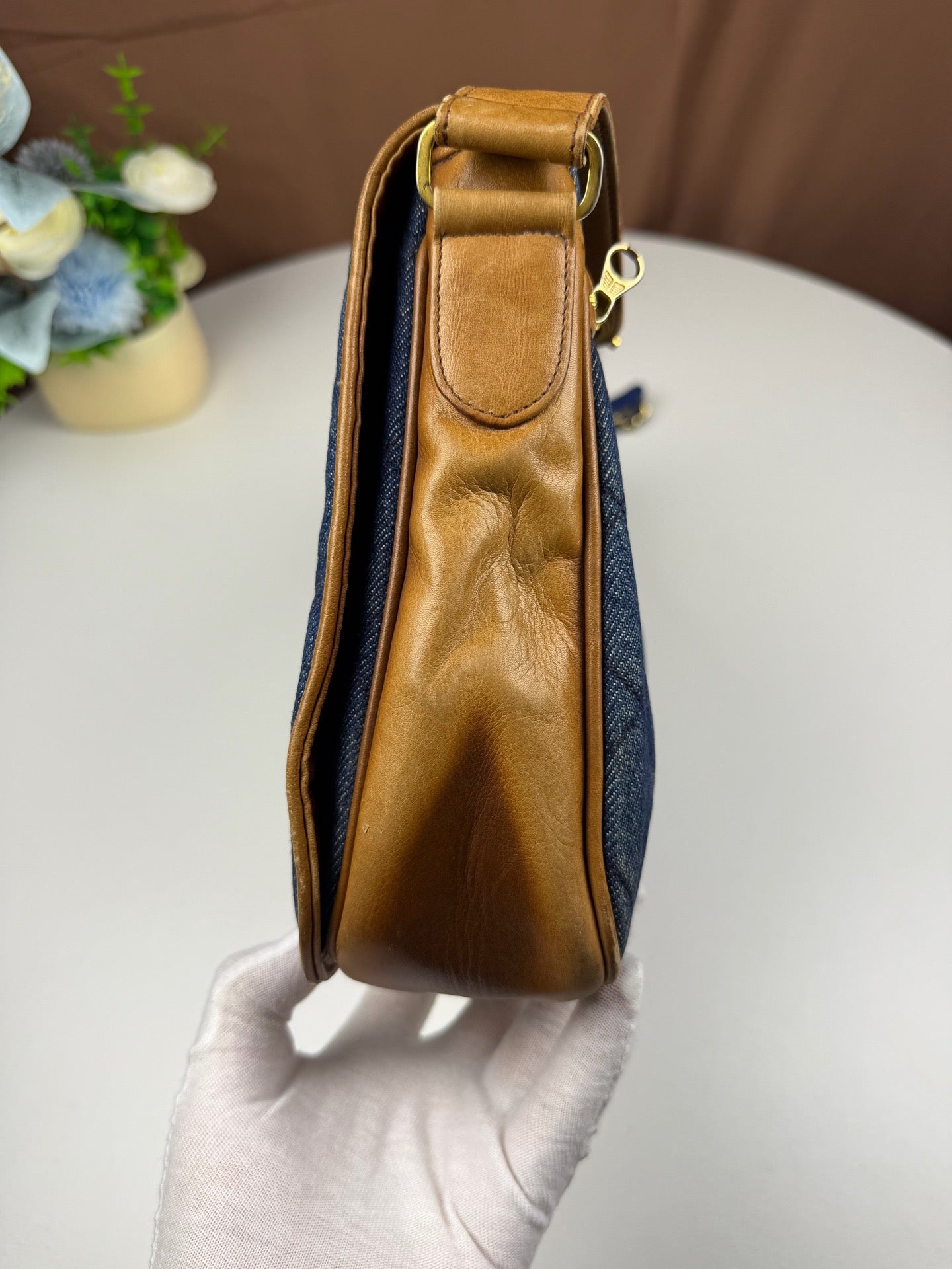 Chanel - Vintage Flap Bag - Denim - Blue - (Other)