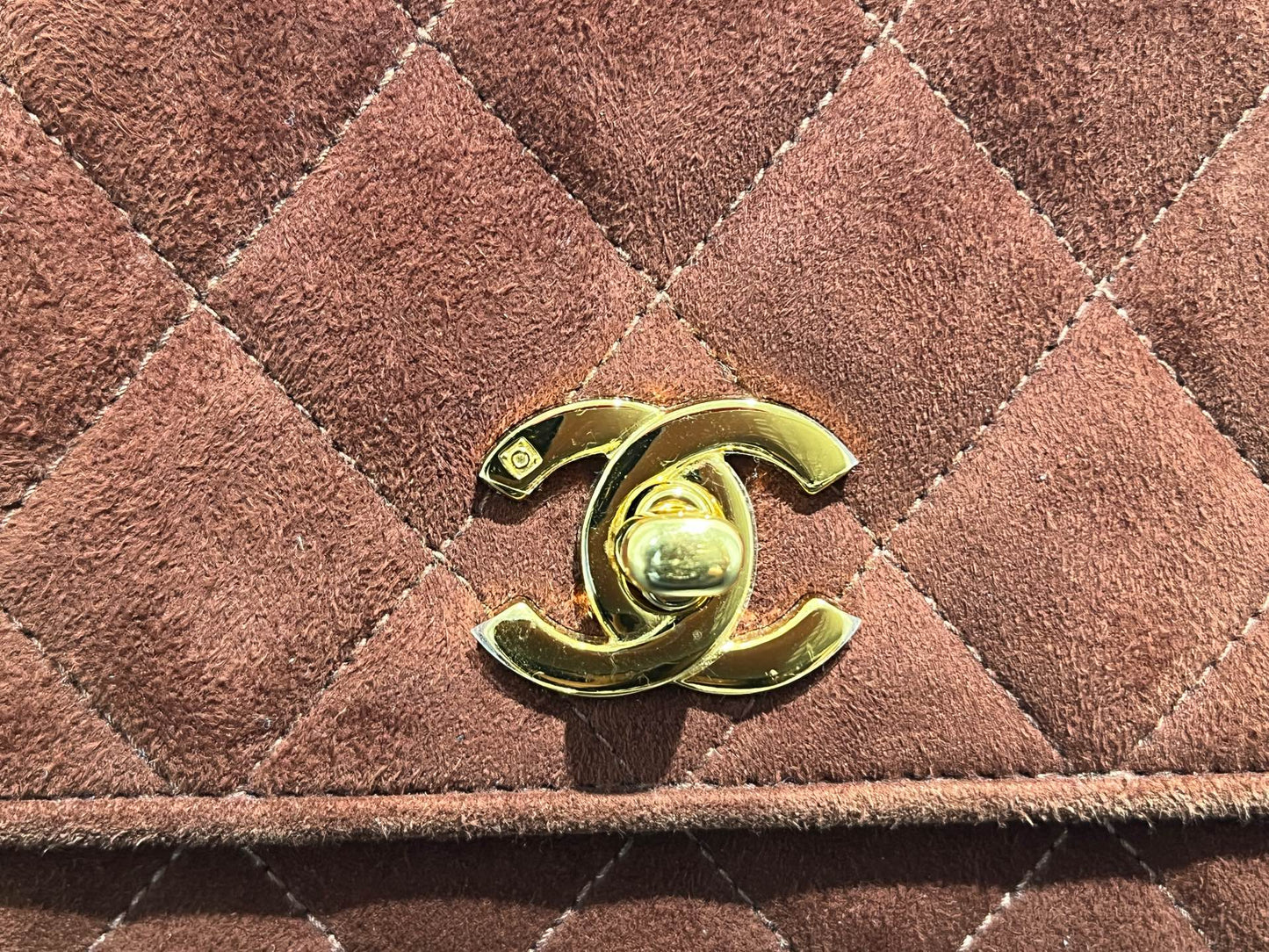 Chanel - Vintage Kelly Top Handle Bag - Velvet - Brown - (mini)