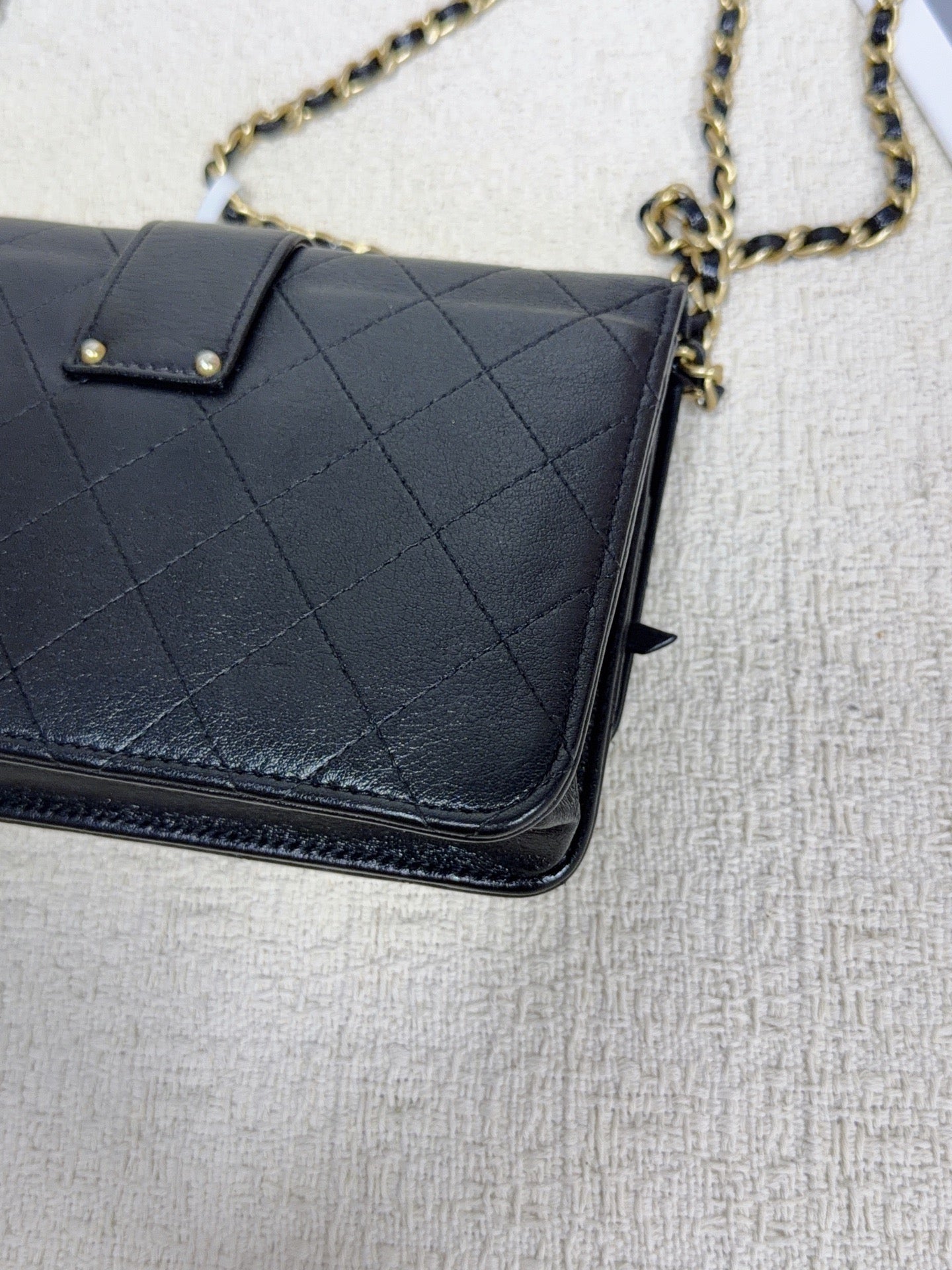 Chanel - Wallet on Chain - Calfskin - Black - (mini)