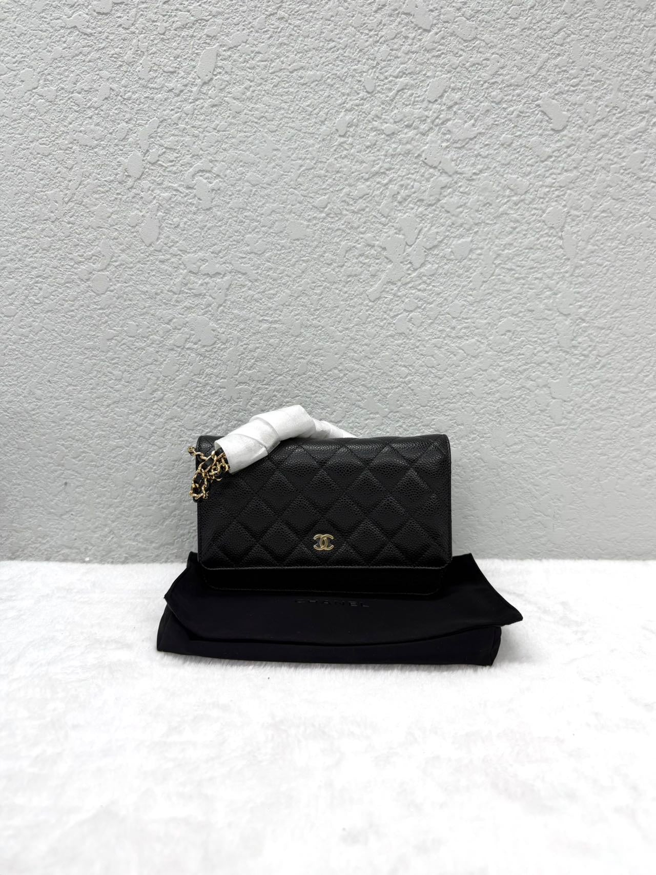 Chanel - Wallet on Chain - Caviar leather - Black - (Mini)