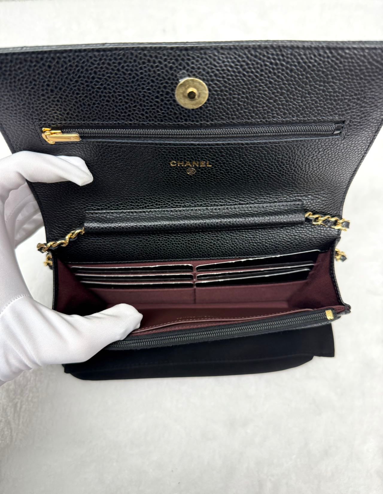 Chanel - Wallet on Chain - Caviar leather - Black - (Mini)