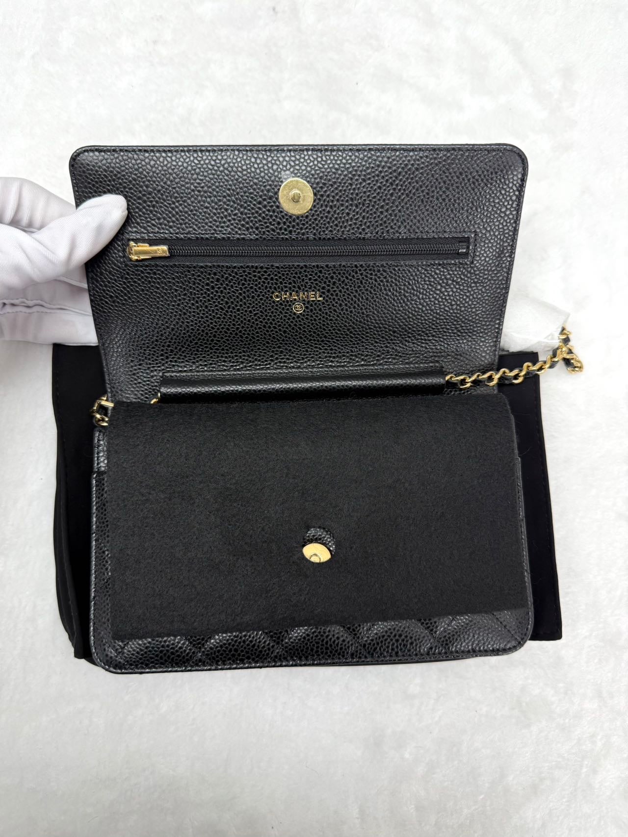 Chanel - Wallet on Chain - Caviar leather - Black - (Mini)