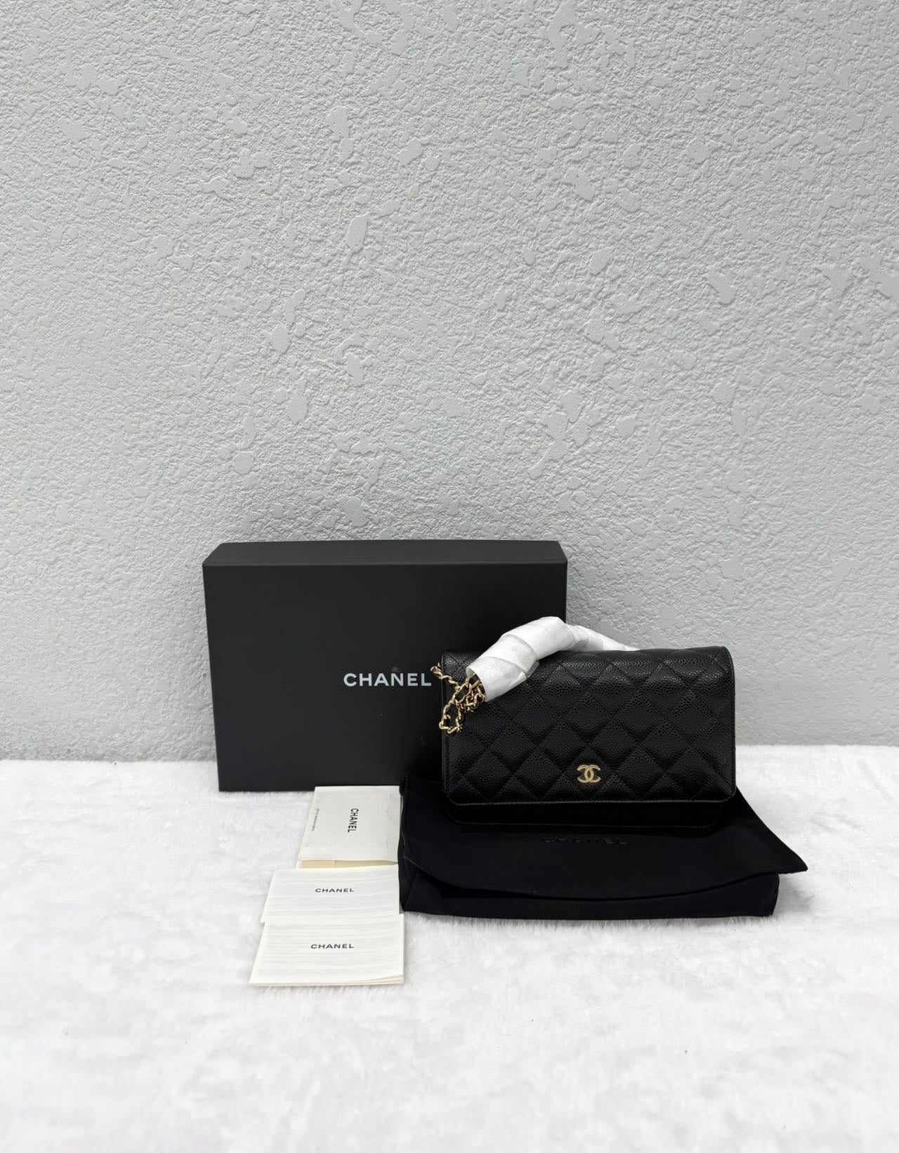 Chanel - Wallet on Chain - Caviar leather - Black - (Mini)