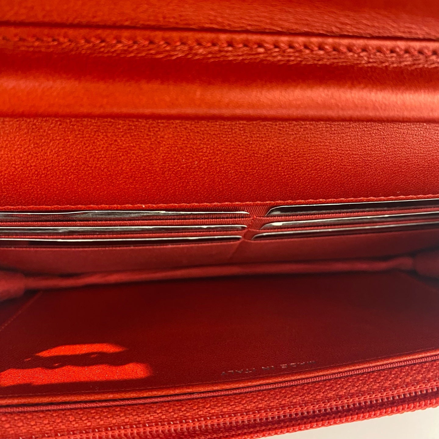 Chanel - Wallet on Chain - Exotic leathers - Lizard - Red - (mini)
