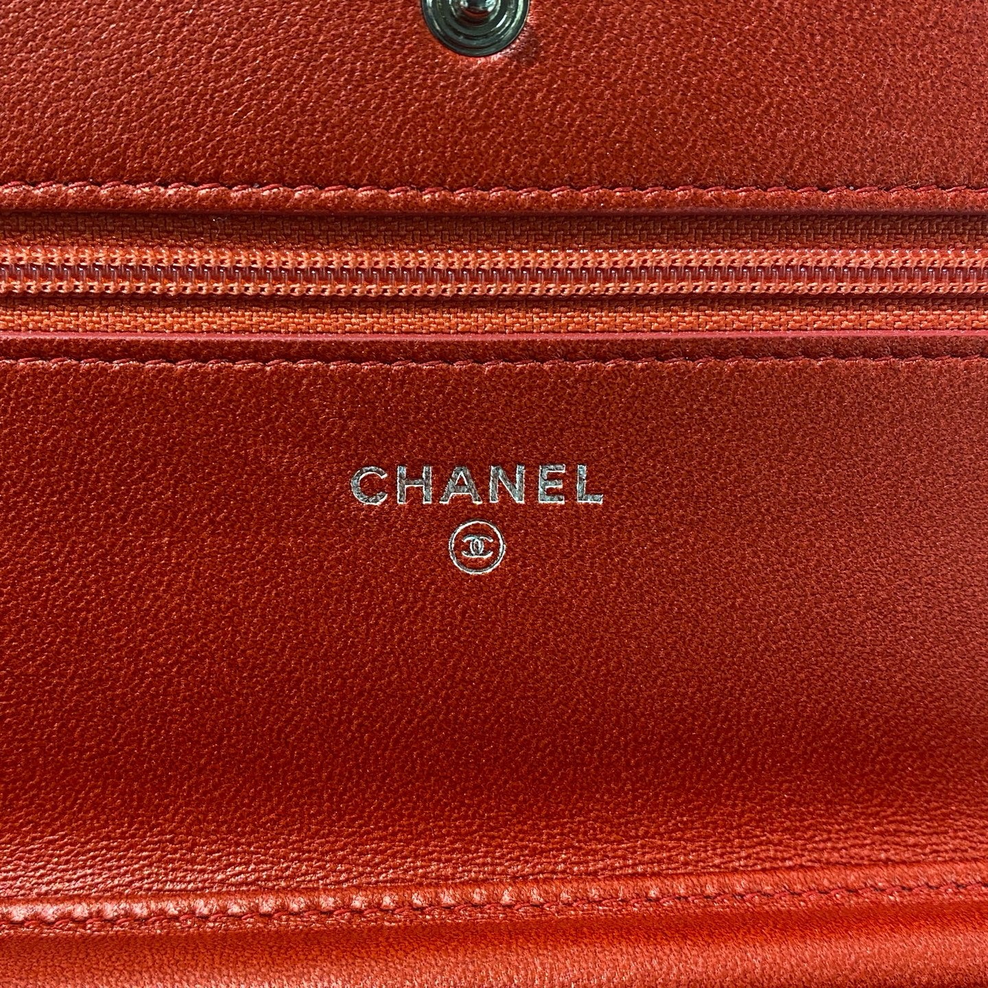 Chanel - Wallet on Chain - Exotic leathers - Lizard - Red - (mini)