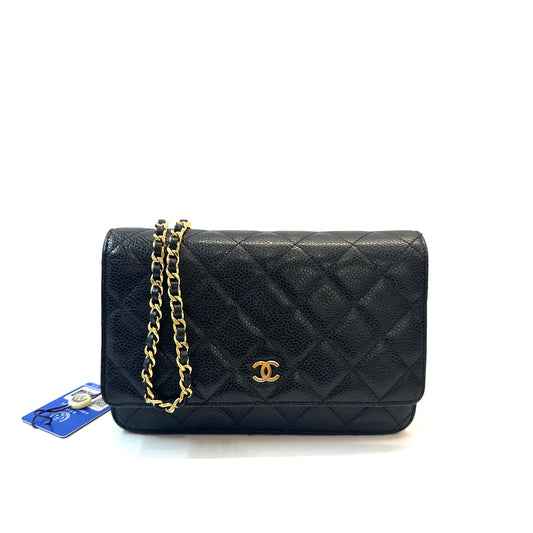 Chanel - Wallet on Chain - Leather - Black - (mini)