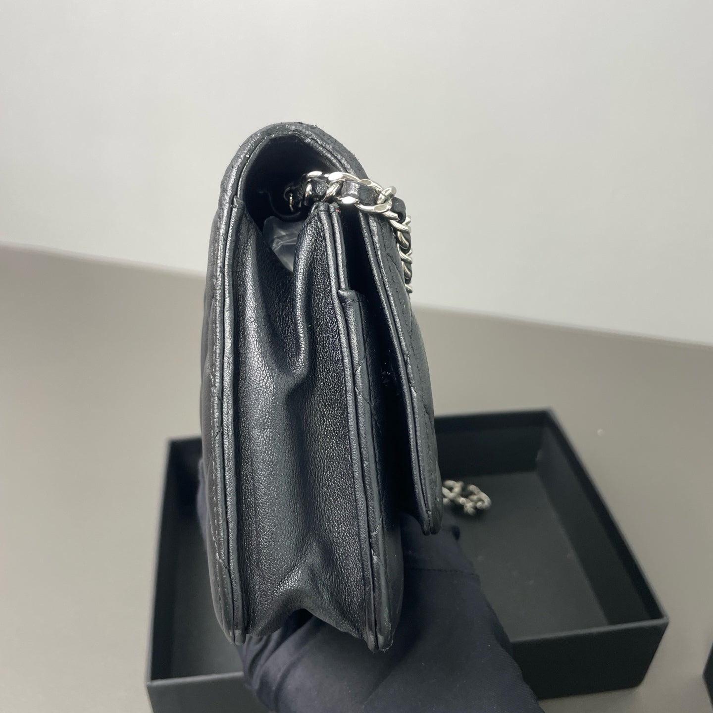 Chanel - Wallet on Chain - Leather - Black - (mini)