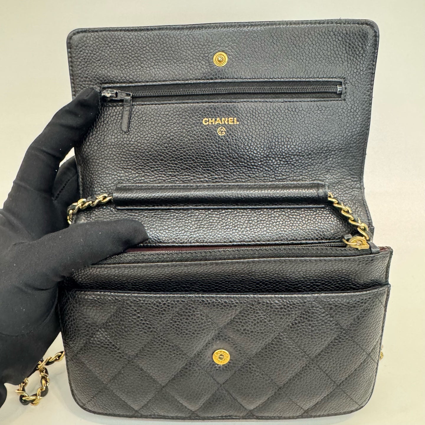 Chanel - Wallet on Chain - Leather - Black - (mini)