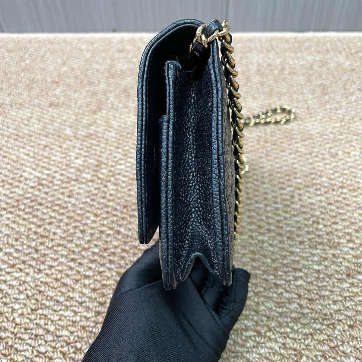 Chanel - Wallet on Chain - Leather - Black - (small)