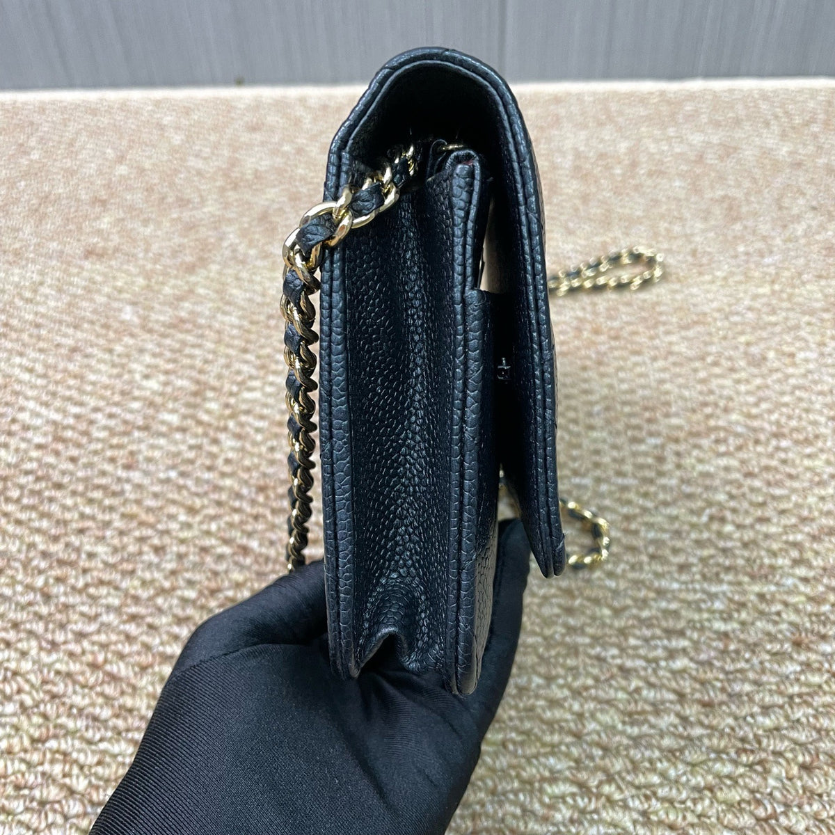 Chanel - Wallet on Chain - Leather - Black - (small)