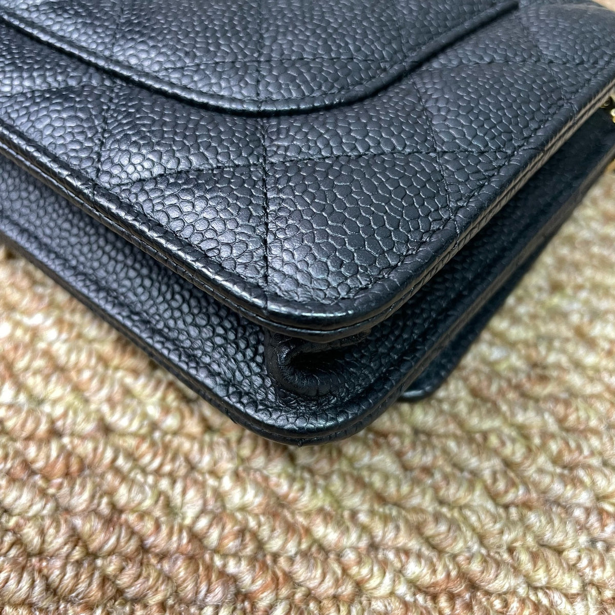 Chanel - Wallet on Chain - Leather - Black - (small)