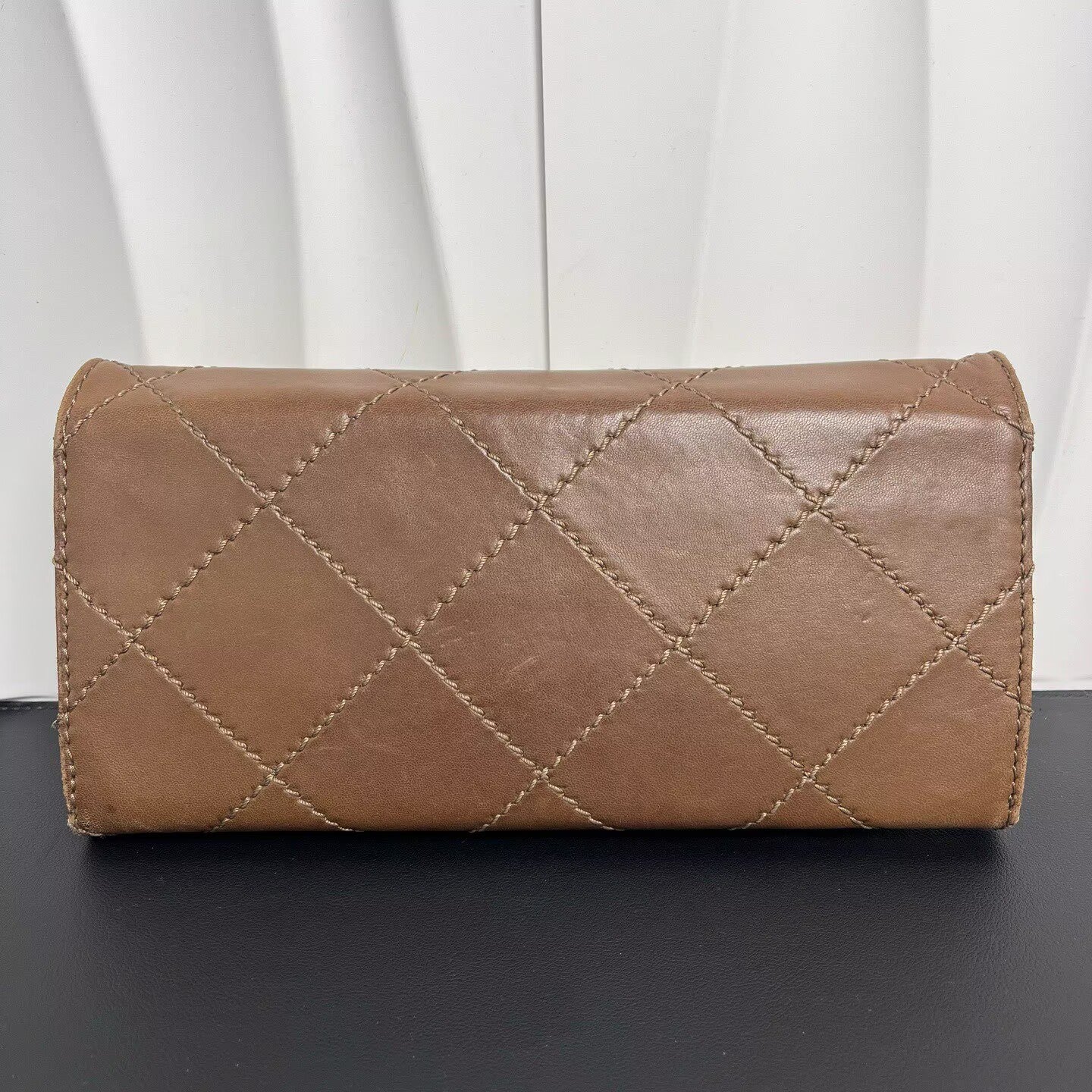 Chanel - Wallet on Chain - Leather - Brown - (mini)