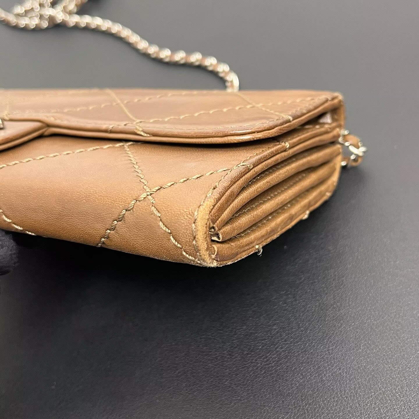 Chanel - Wallet on Chain - Leather - Brown - (mini)