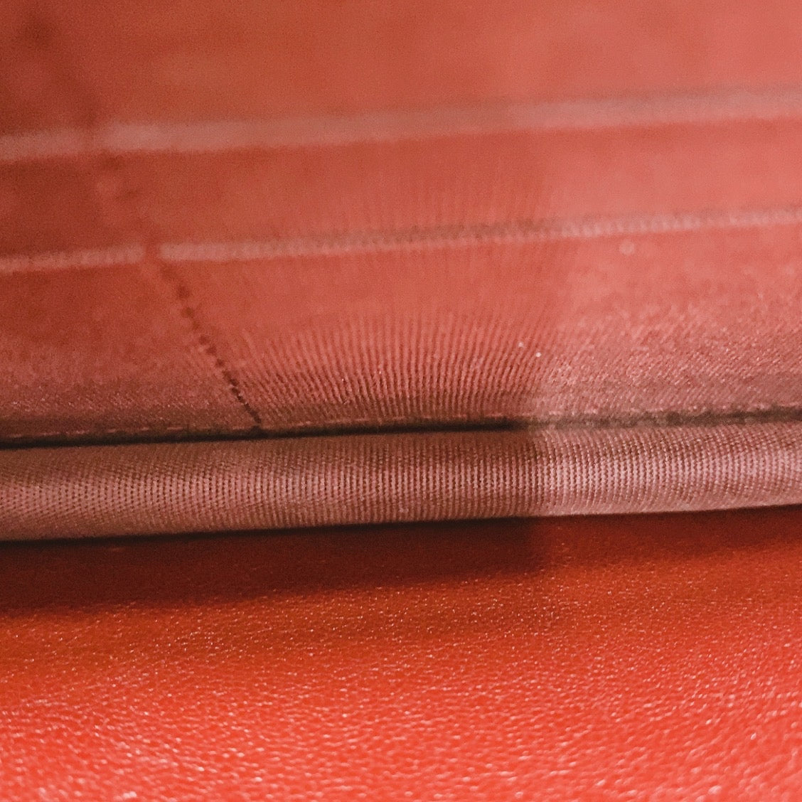 Chanel - Wallet on Chain - Leather - Burgundy - (mini)