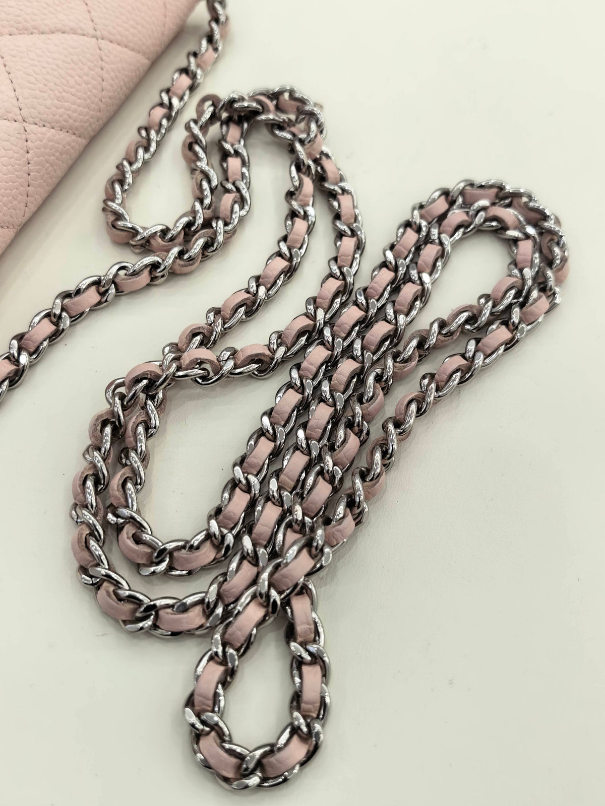 Chanel - Wallet on Chain - Leather - Pink - (small)