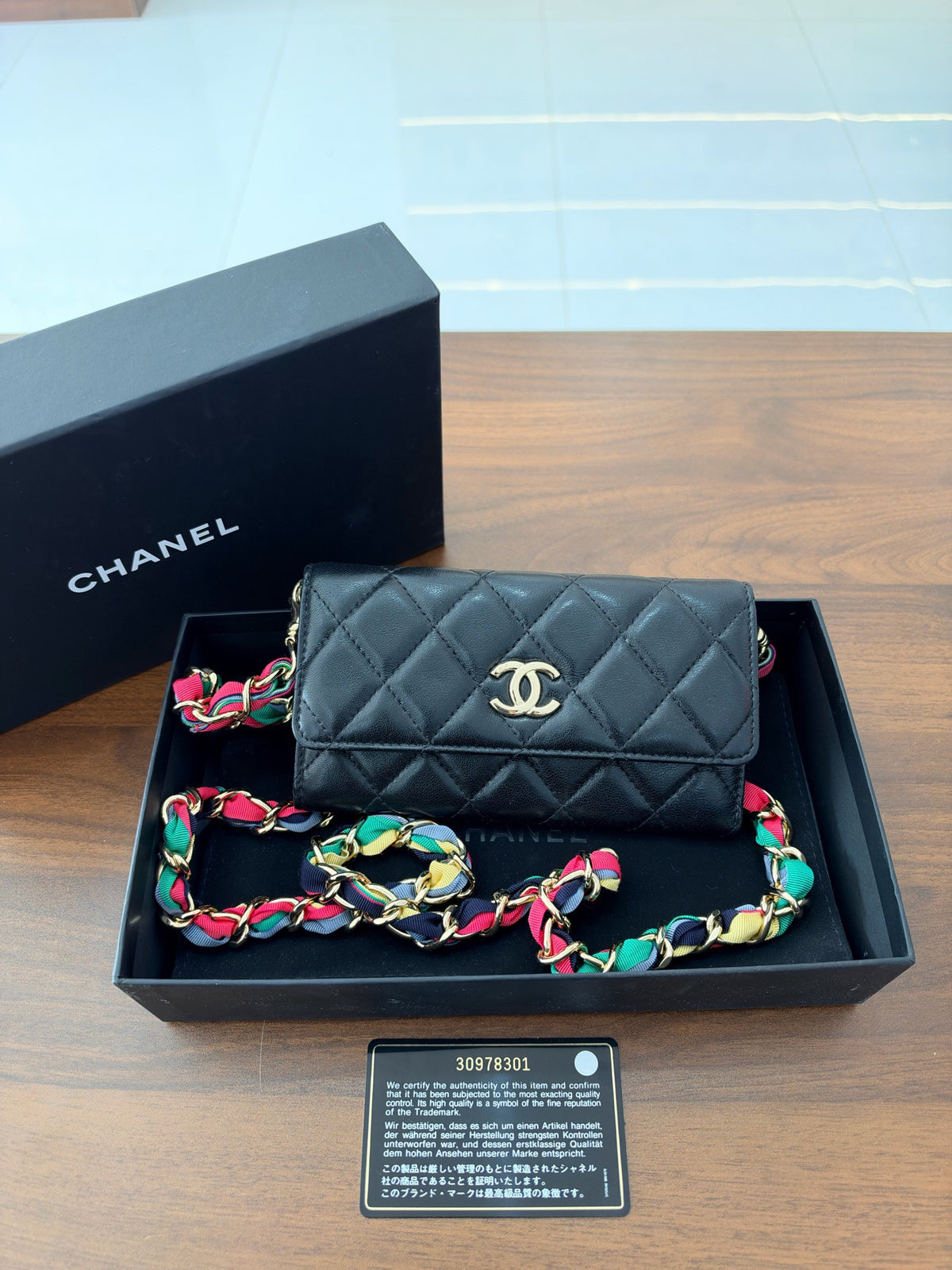 Chanel - Wallet on Chain Mini - Leather - Black - (Mini)