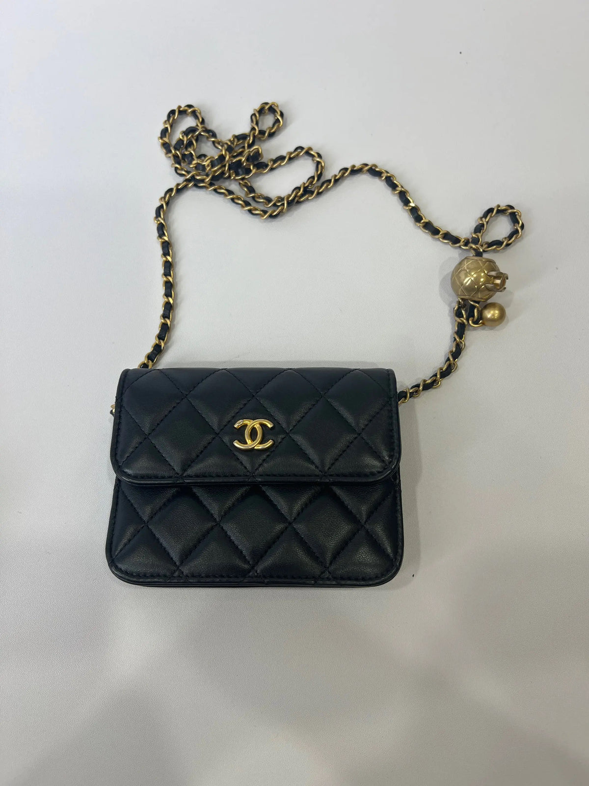 Chanel - Wallet on Chain Mini - Leather - Black - (mini)