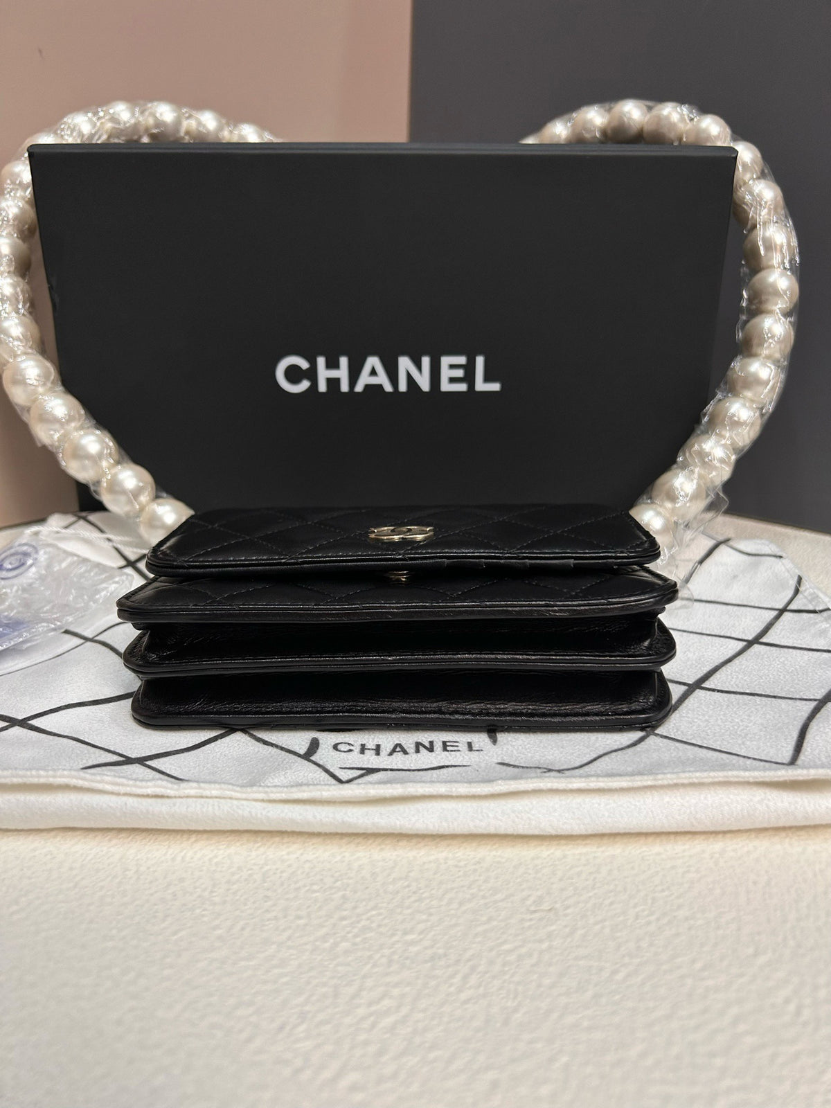 Chanel - Wallet on Chain Mini - Leather - Black - (mini)