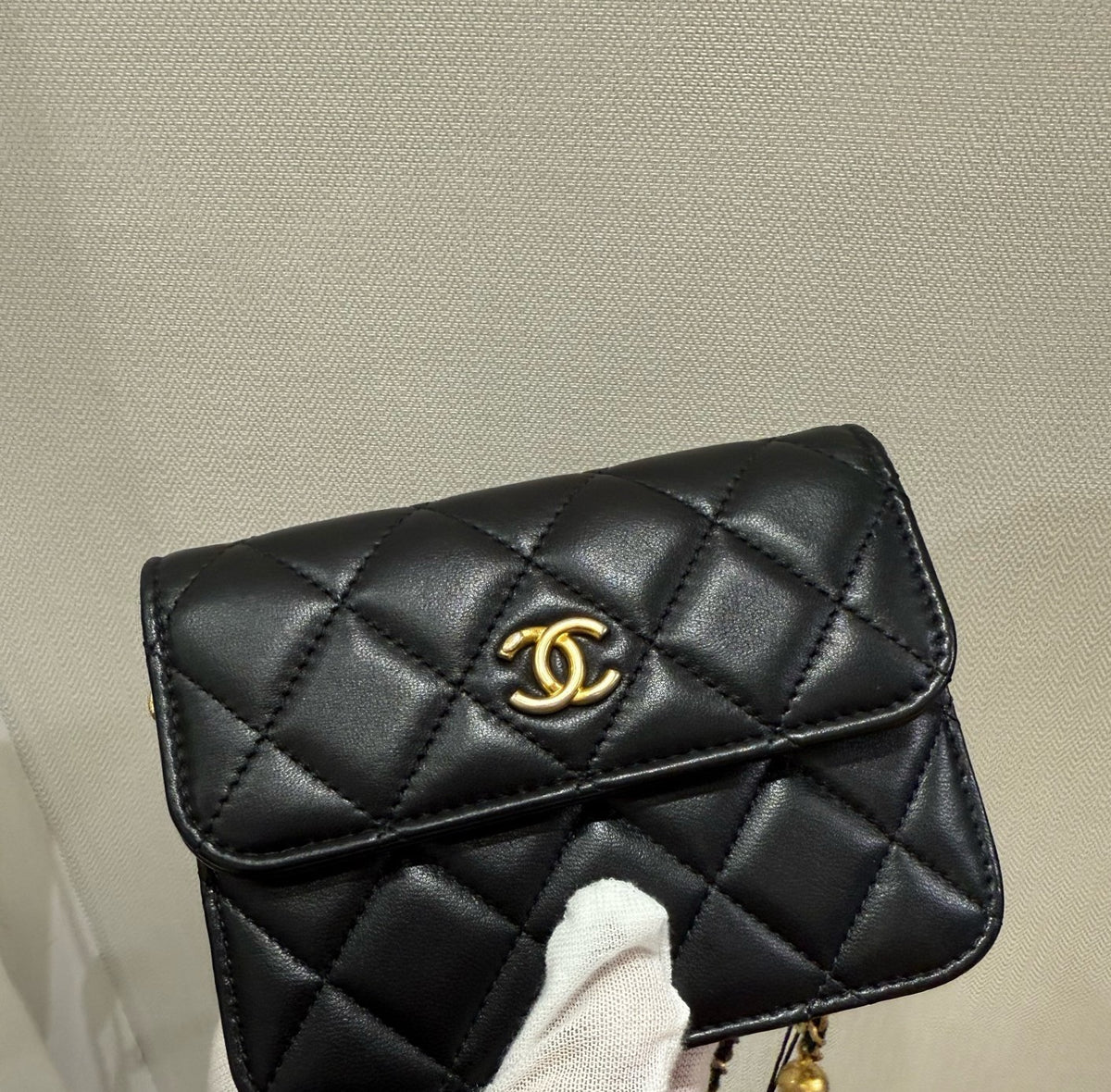 Chanel - Wallet on Chain Mini - Leather - Black - (mini)
