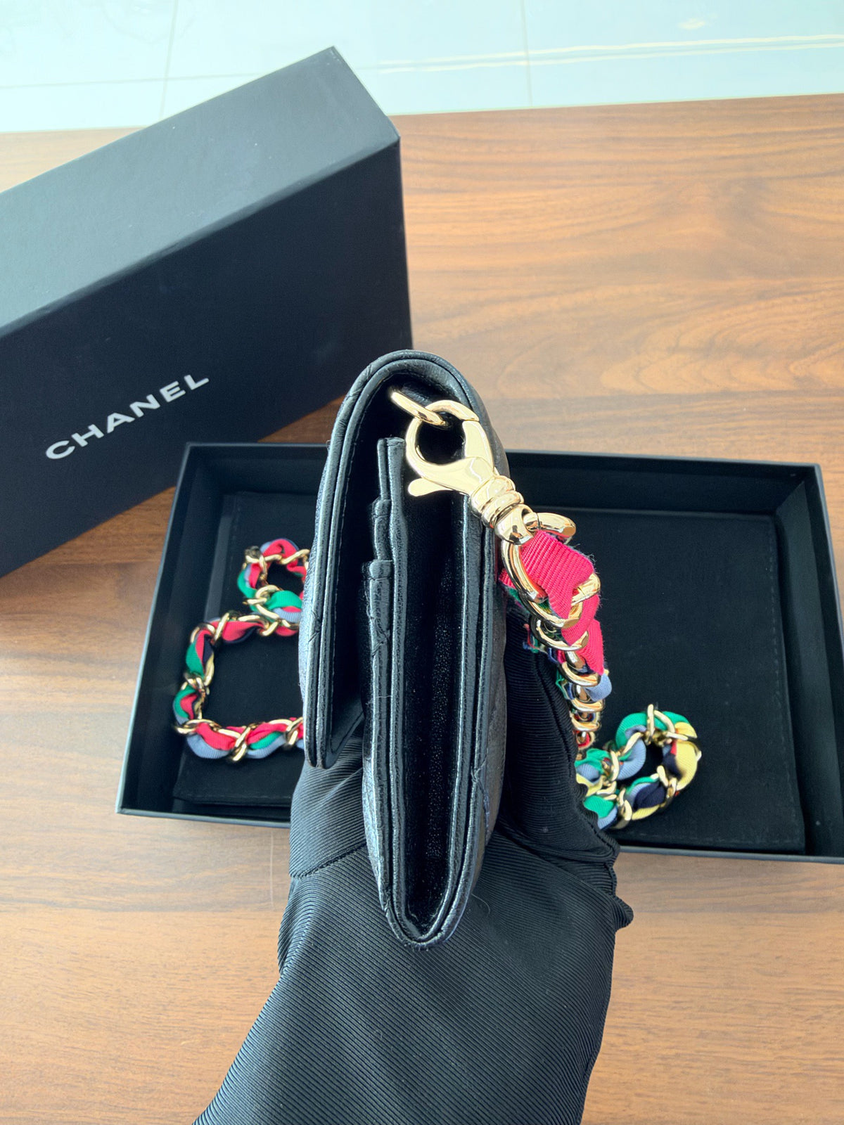 Chanel - Wallet on Chain Mini - Leather - Black - (Mini)