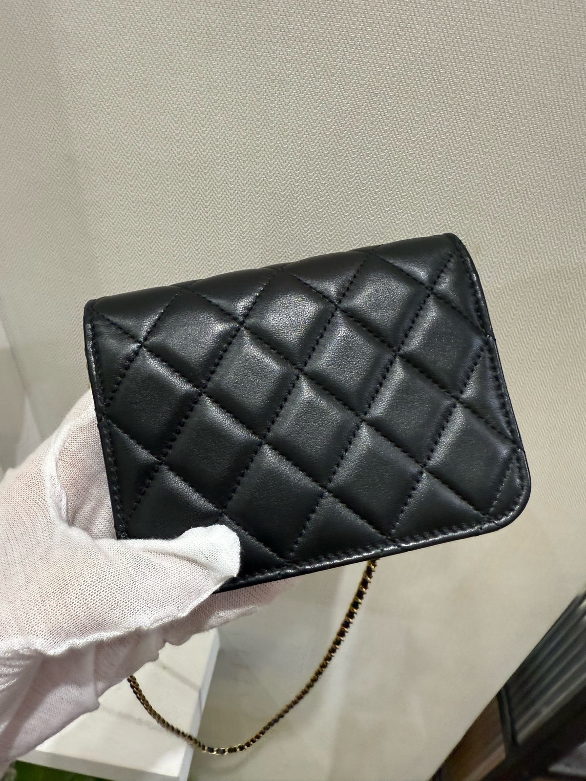 Chanel - Wallet on Chain Mini - Leather - Black - (mini)