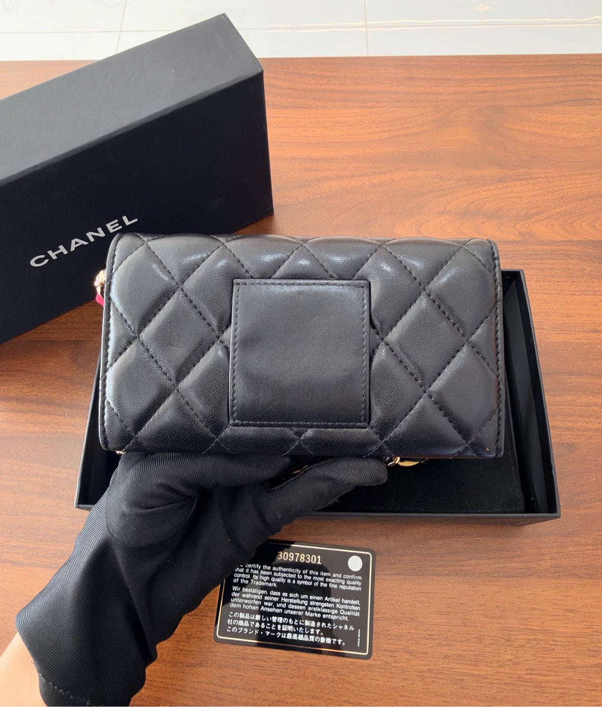 Chanel - Wallet on Chain Mini - Leather - Black - (Mini)