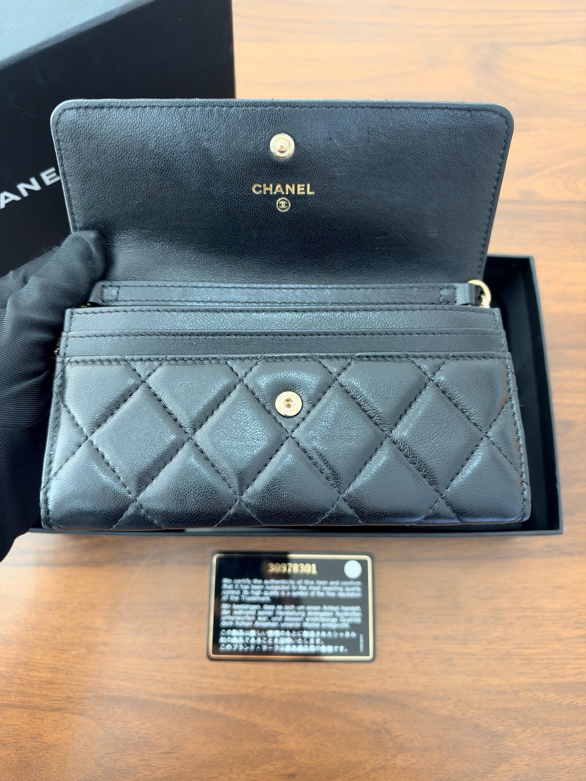 Chanel - Wallet on Chain Mini - Leather - Black - (Mini)