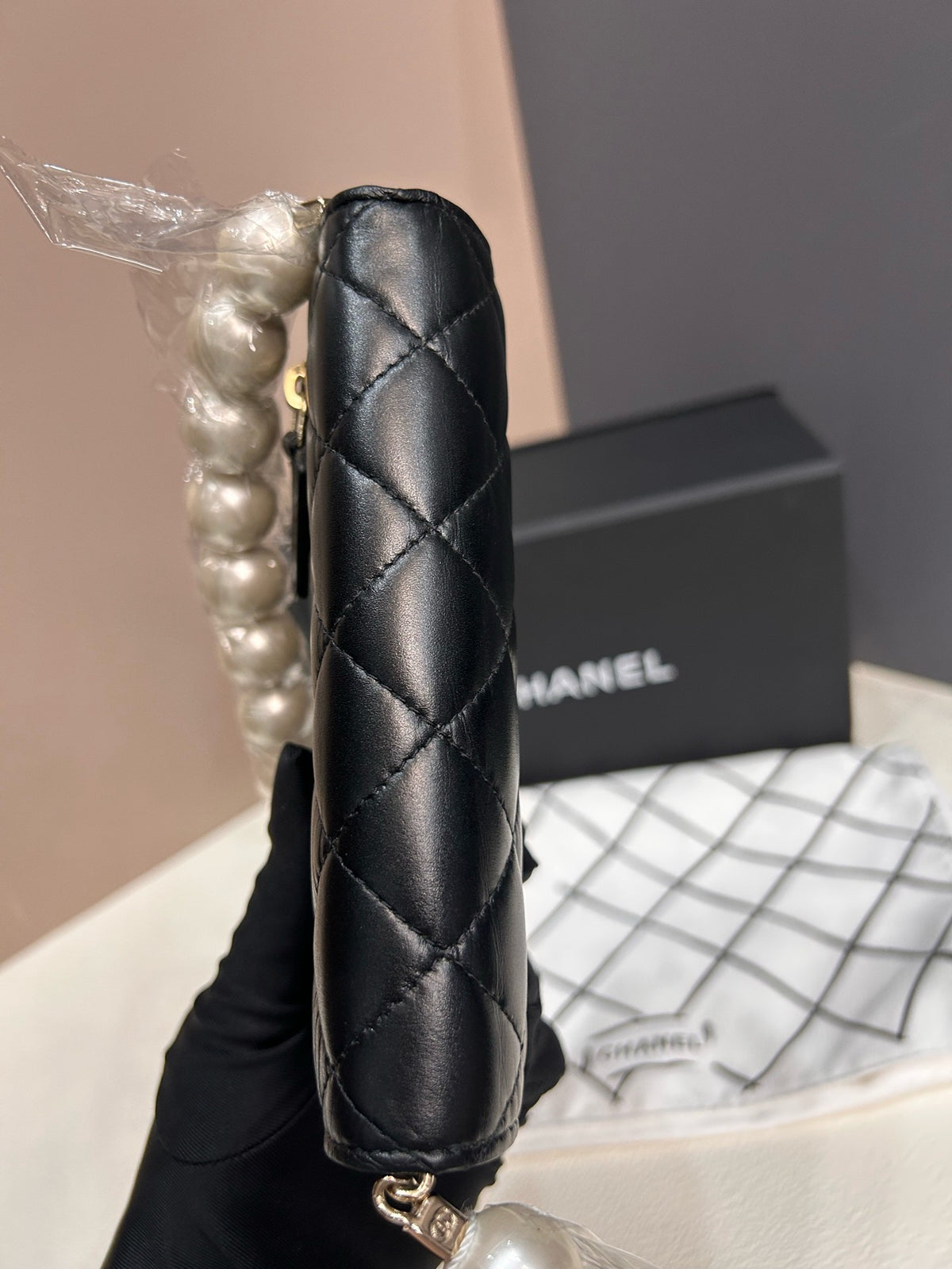 Chanel - Wallet on Chain Mini - Leather - Black - (mini)