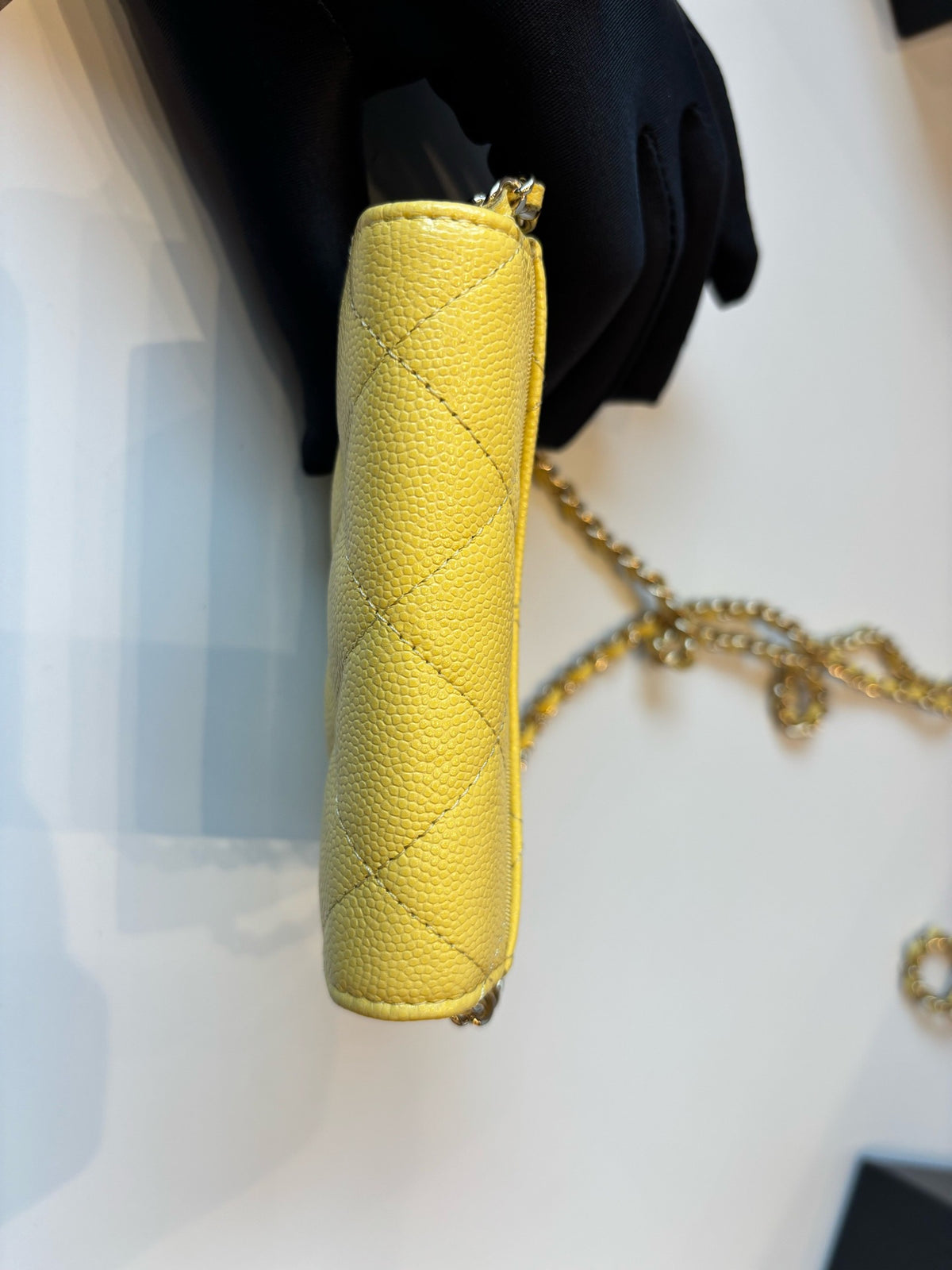 Chanel - Wallet on Chain Mini - Leather - Yellow - (mini)