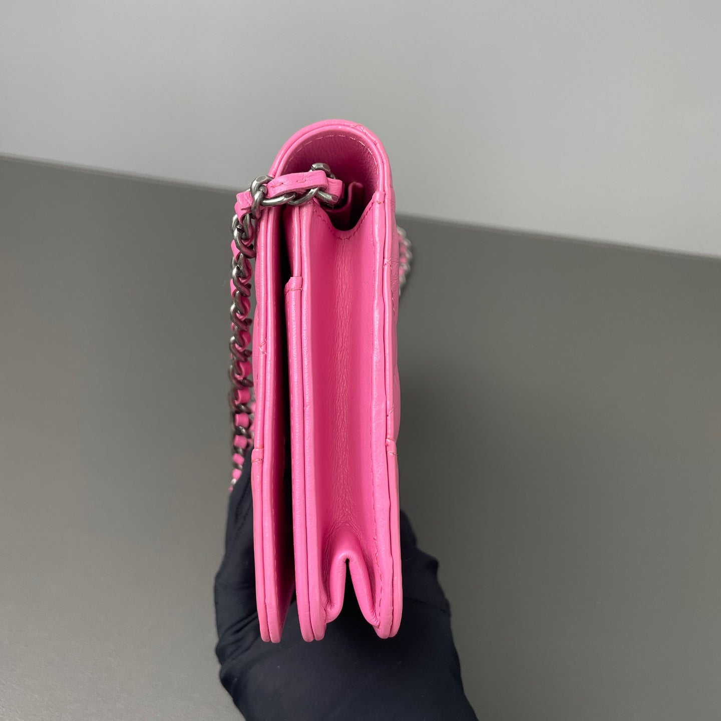 Chanel Wallet On Chain (WOC) Leather Pink - view 4