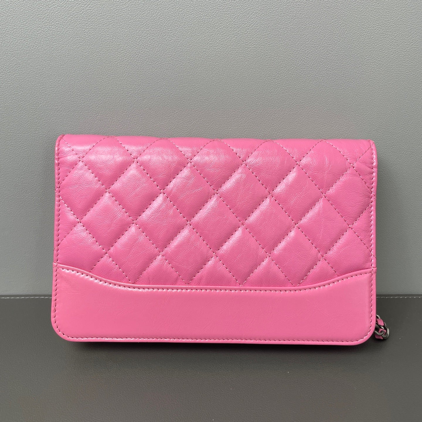 Chanel Wallet On Chain (WOC) Leather Pink - view 9