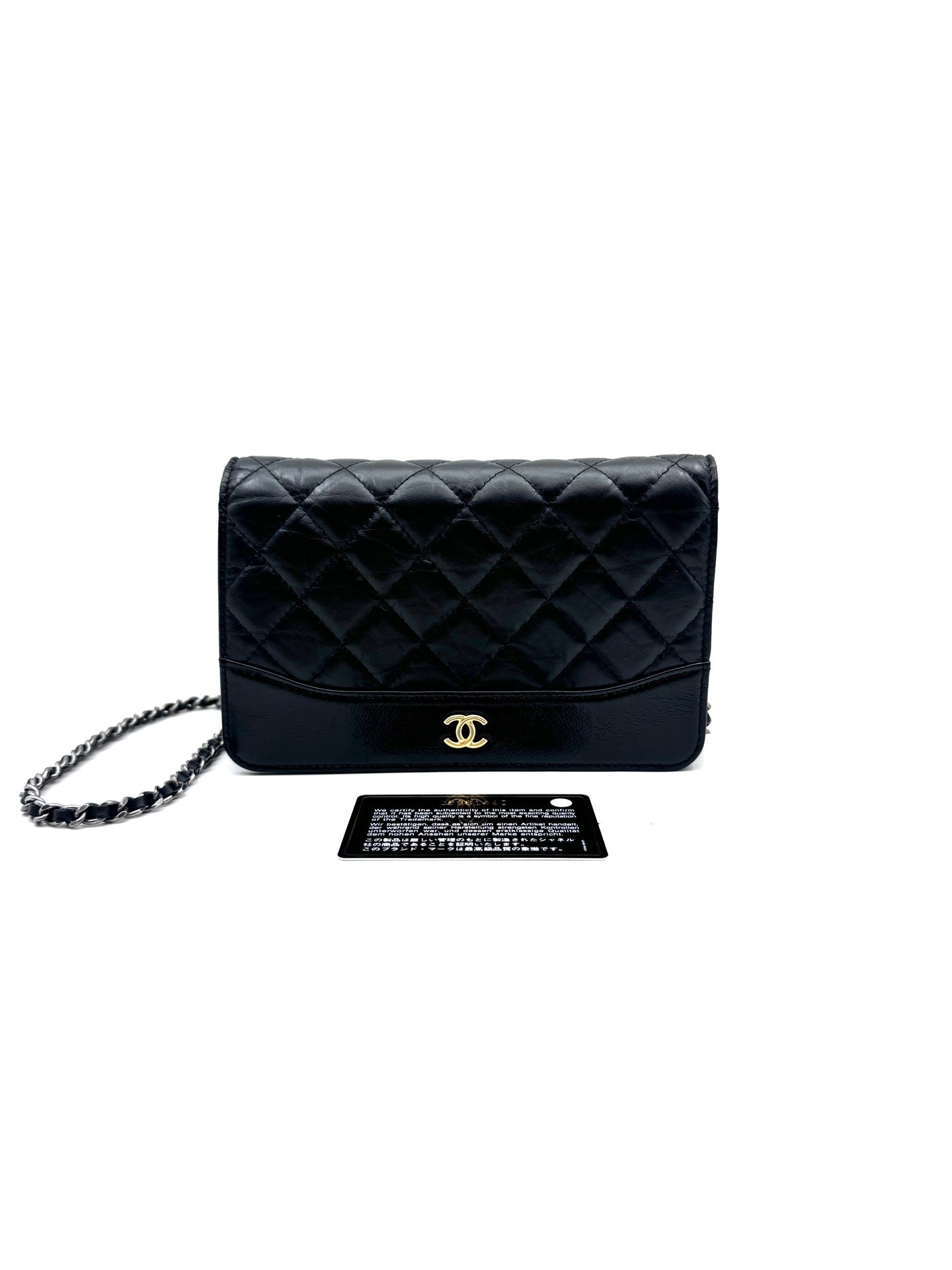 Chanel - Wallet on Chain (WOC) - Calfskin leather - Black - (Mini)