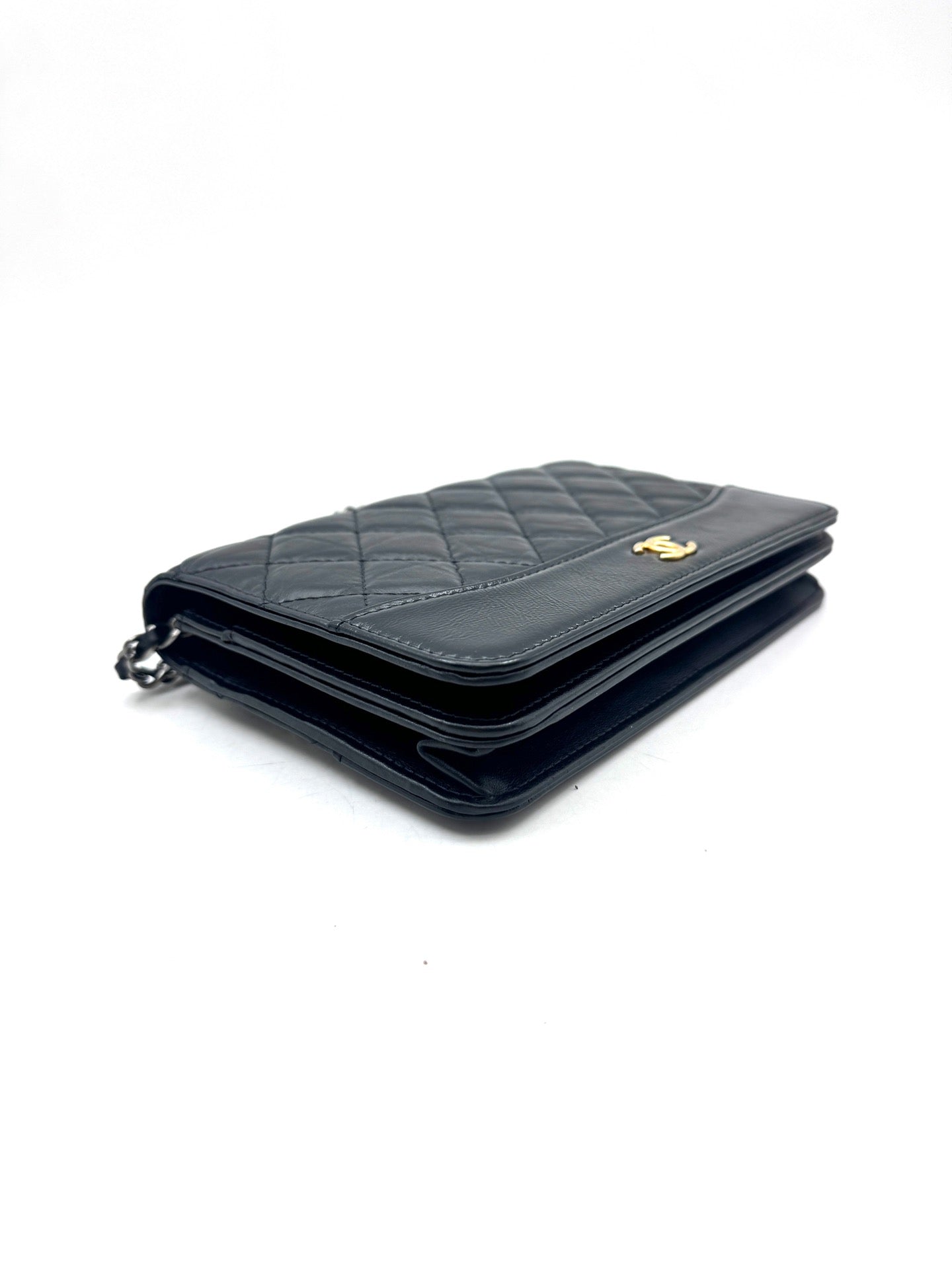 Chanel - Wallet on Chain (WOC) - Calfskin leather - Black - (Mini)