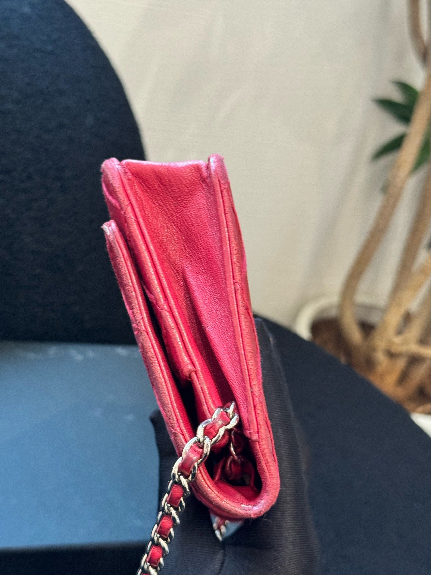 Chanel - Wallet on Chain (WOC) - Lambskin leather - Deep Pink - (Small)