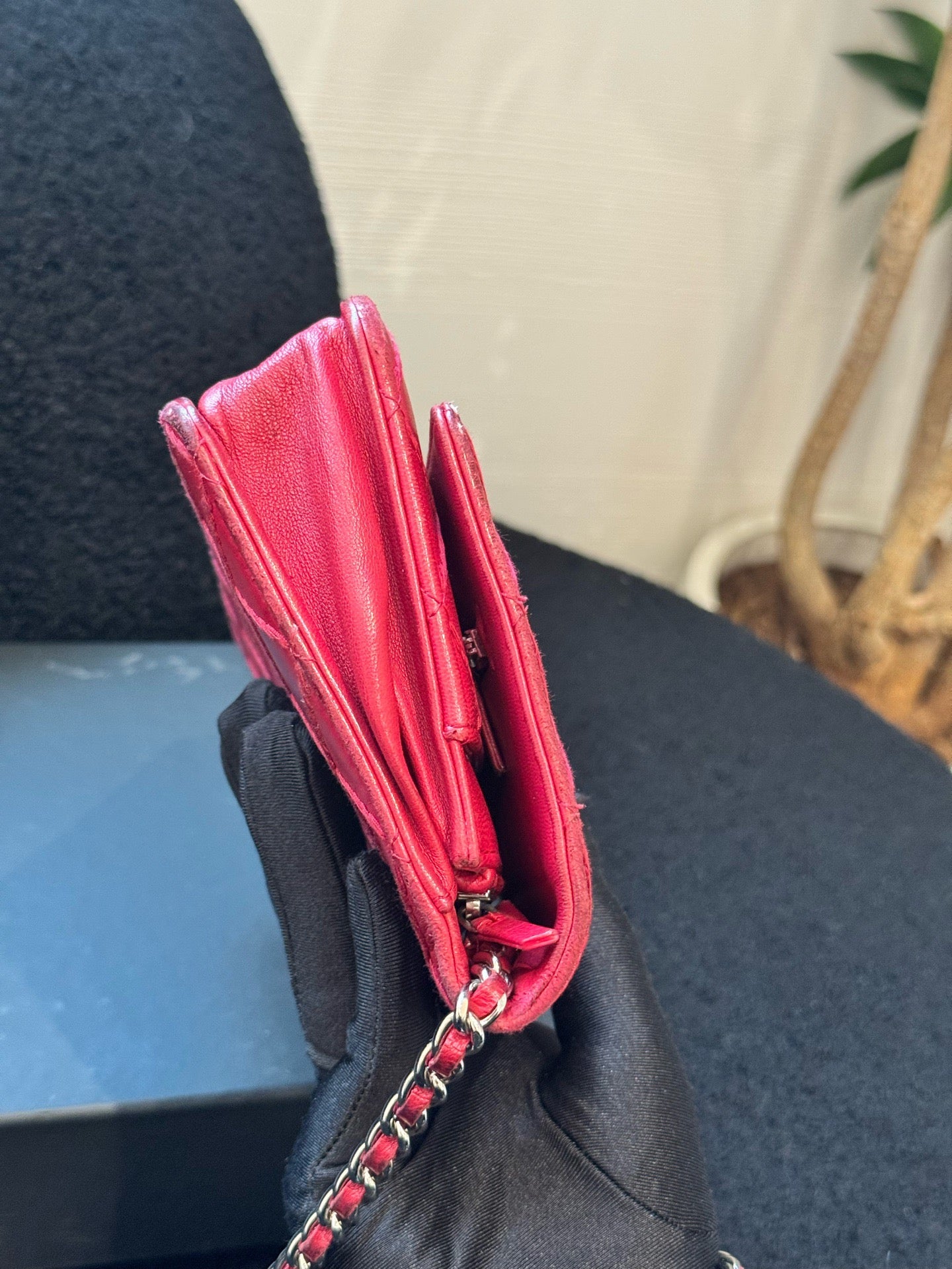 Chanel - Wallet on Chain (WOC) - Lambskin leather - Deep Pink - (Small)