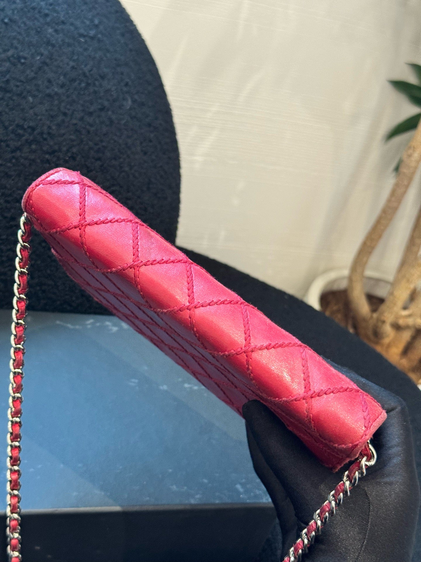 Chanel - Wallet on Chain (WOC) - Lambskin leather - Deep Pink - (Small)