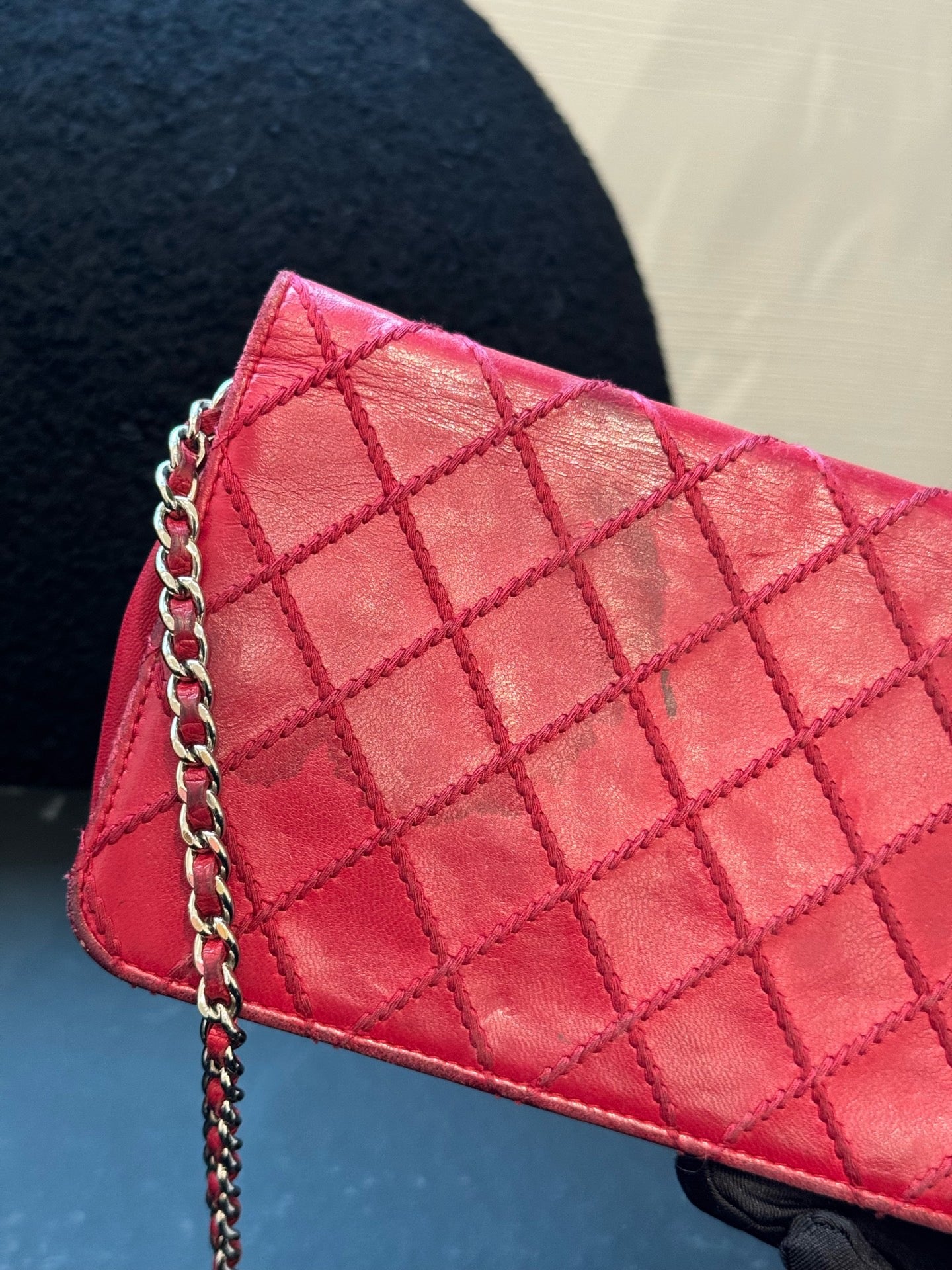 Chanel - Wallet on Chain (WOC) - Lambskin leather - Deep Pink - (Small)