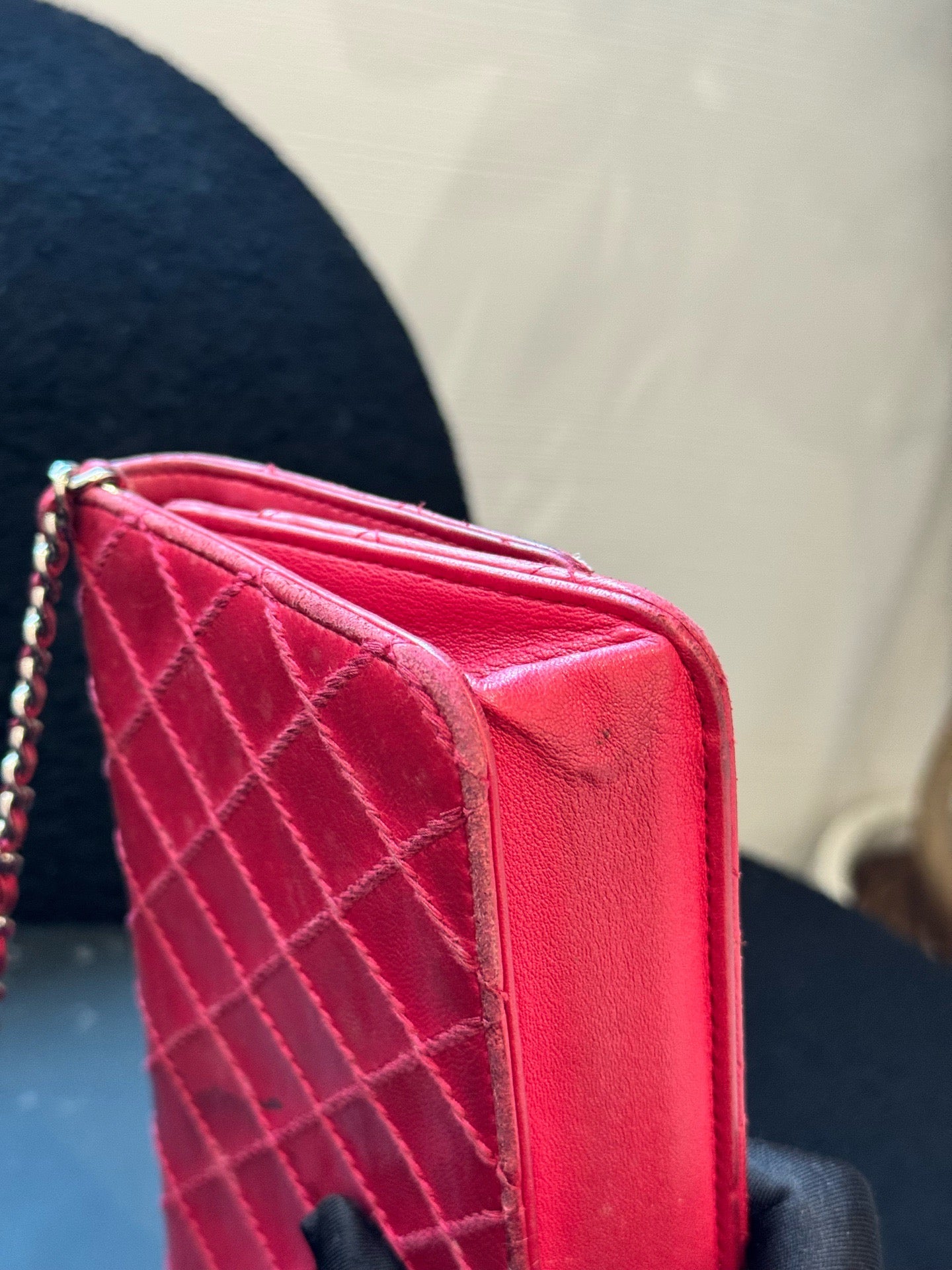 Chanel - Wallet on Chain (WOC) - Lambskin leather - Deep Pink - (Small)