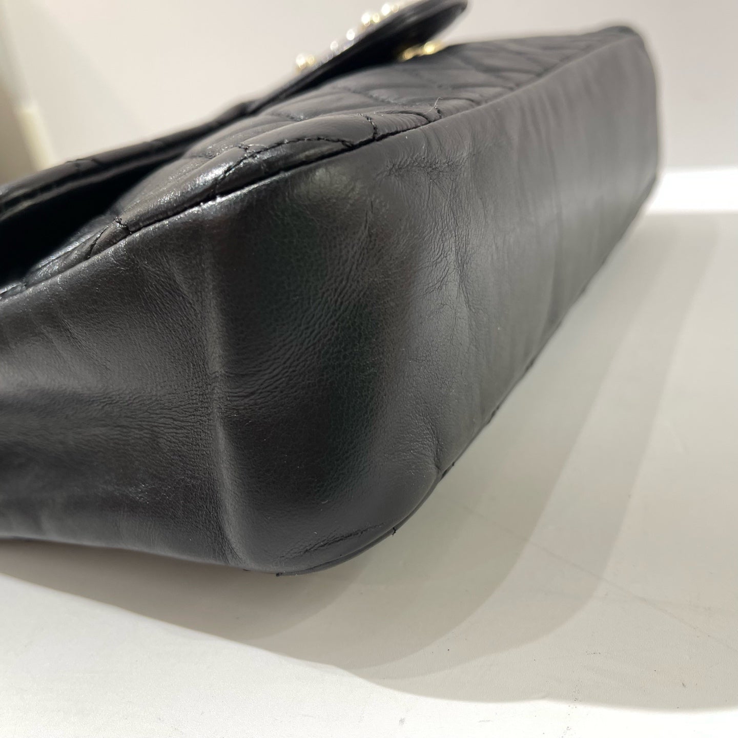 Chanel - Westminster CF - Lambskin leather - Black - (medium)