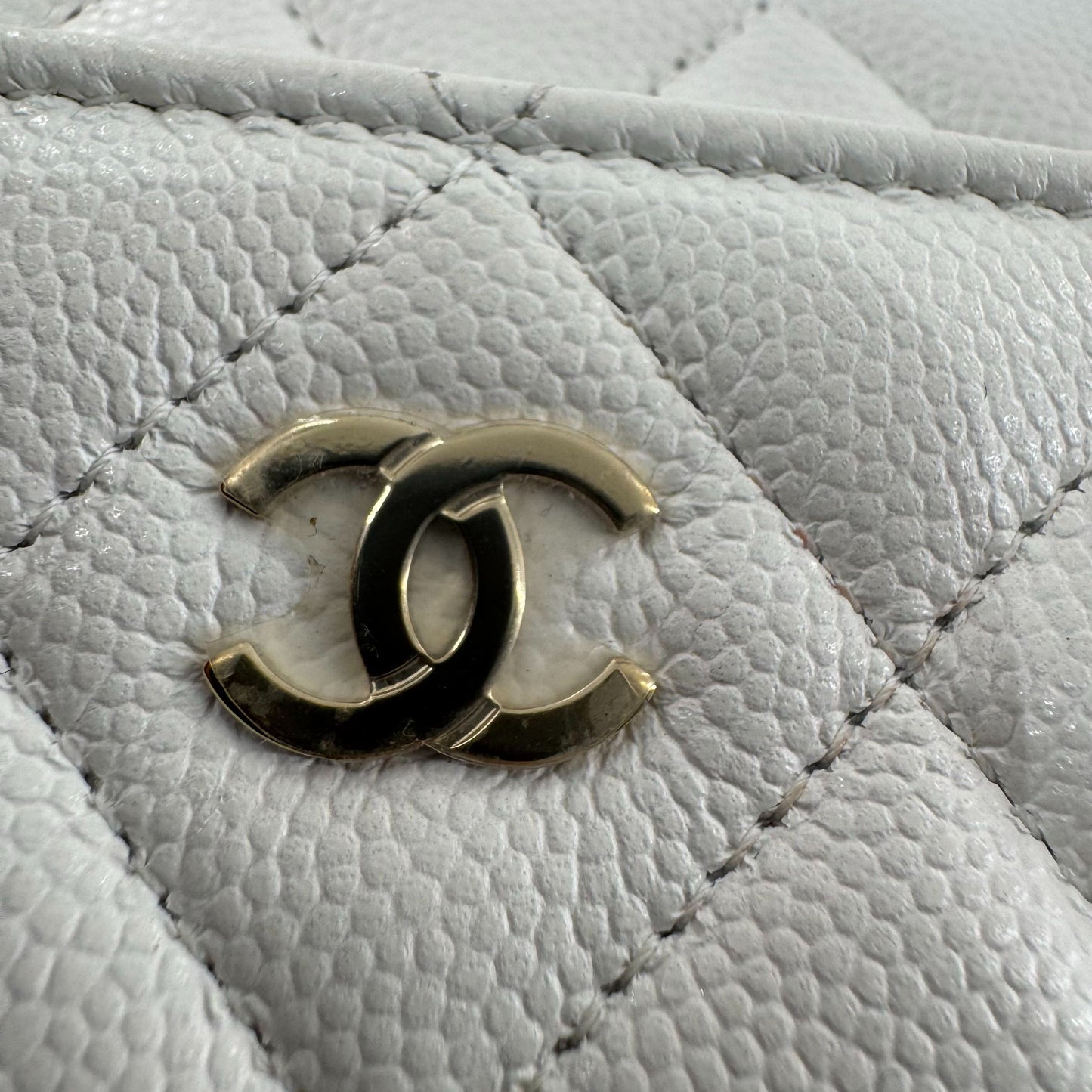 Chanel - WOC - Leather - White
