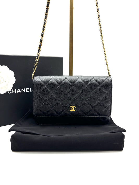 Chanel - WOC - Leather - Black - (mini)