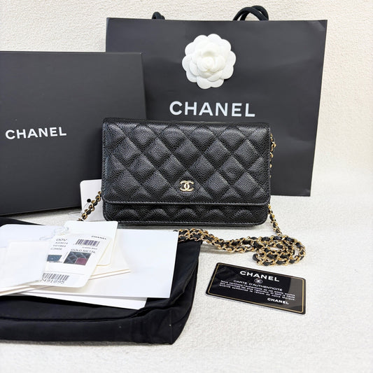 Chanel - WOC - Leather - Black - (mini)