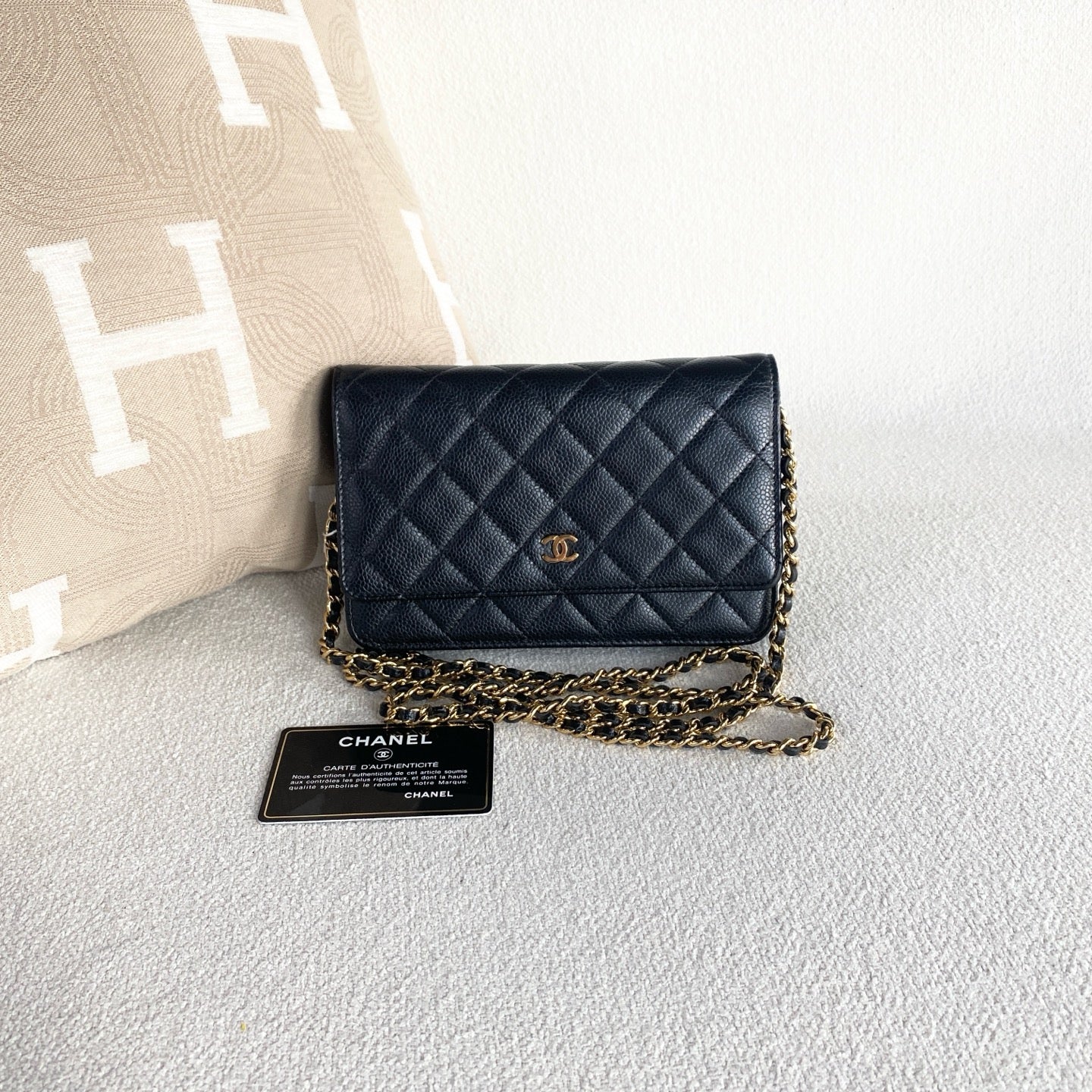Chanel - WOC - Leather - Black - (mini)