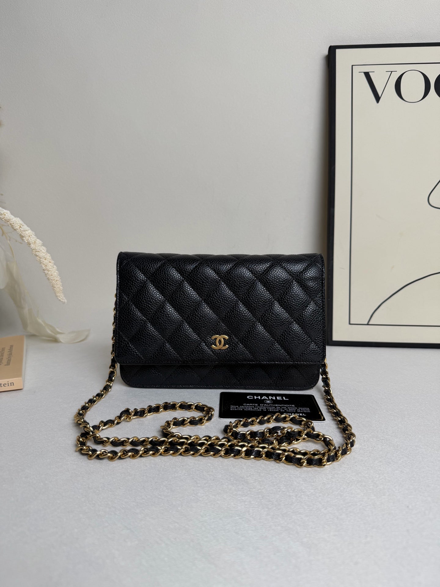 Chanel - WOC - Leather - Black - (mini)
