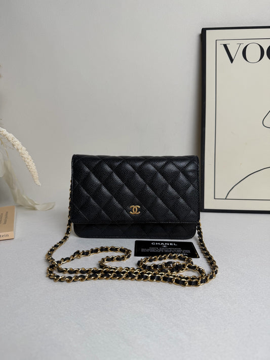 Chanel - WOC - Leather - Black - (mini)