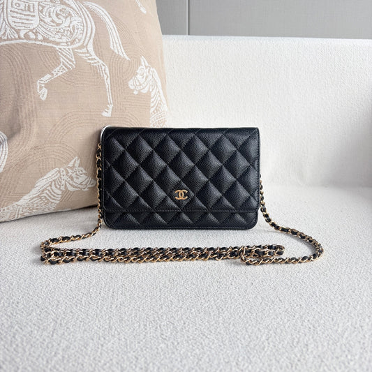 Chanel - WOC - Leather - Black - (mini)