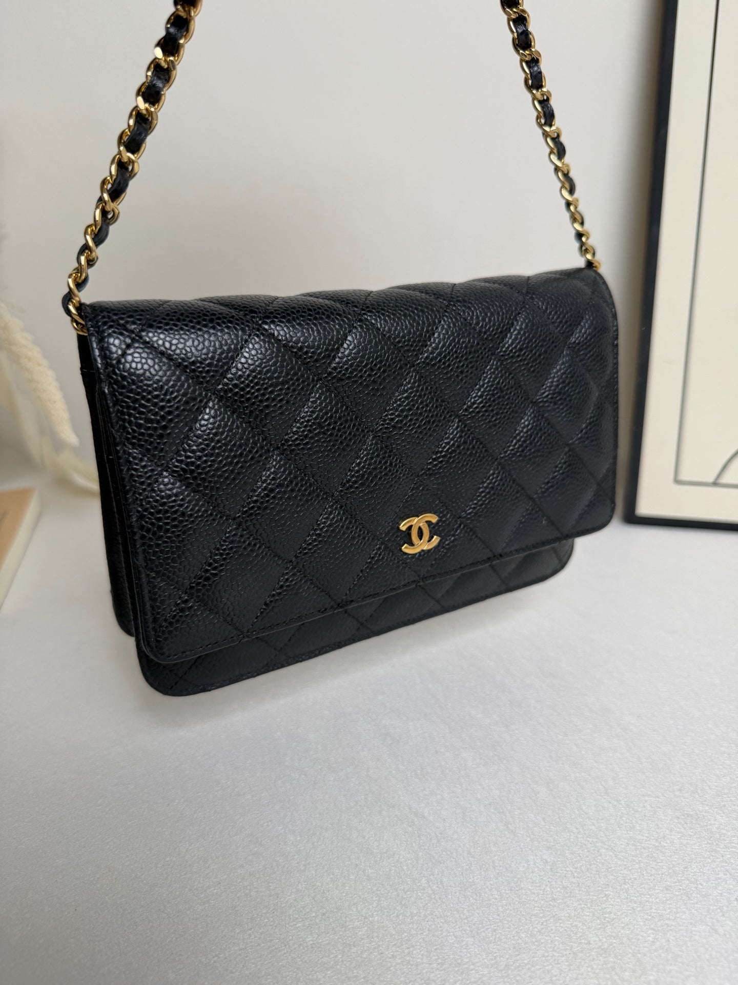 Chanel - WOC - Leather - Black - (mini)
