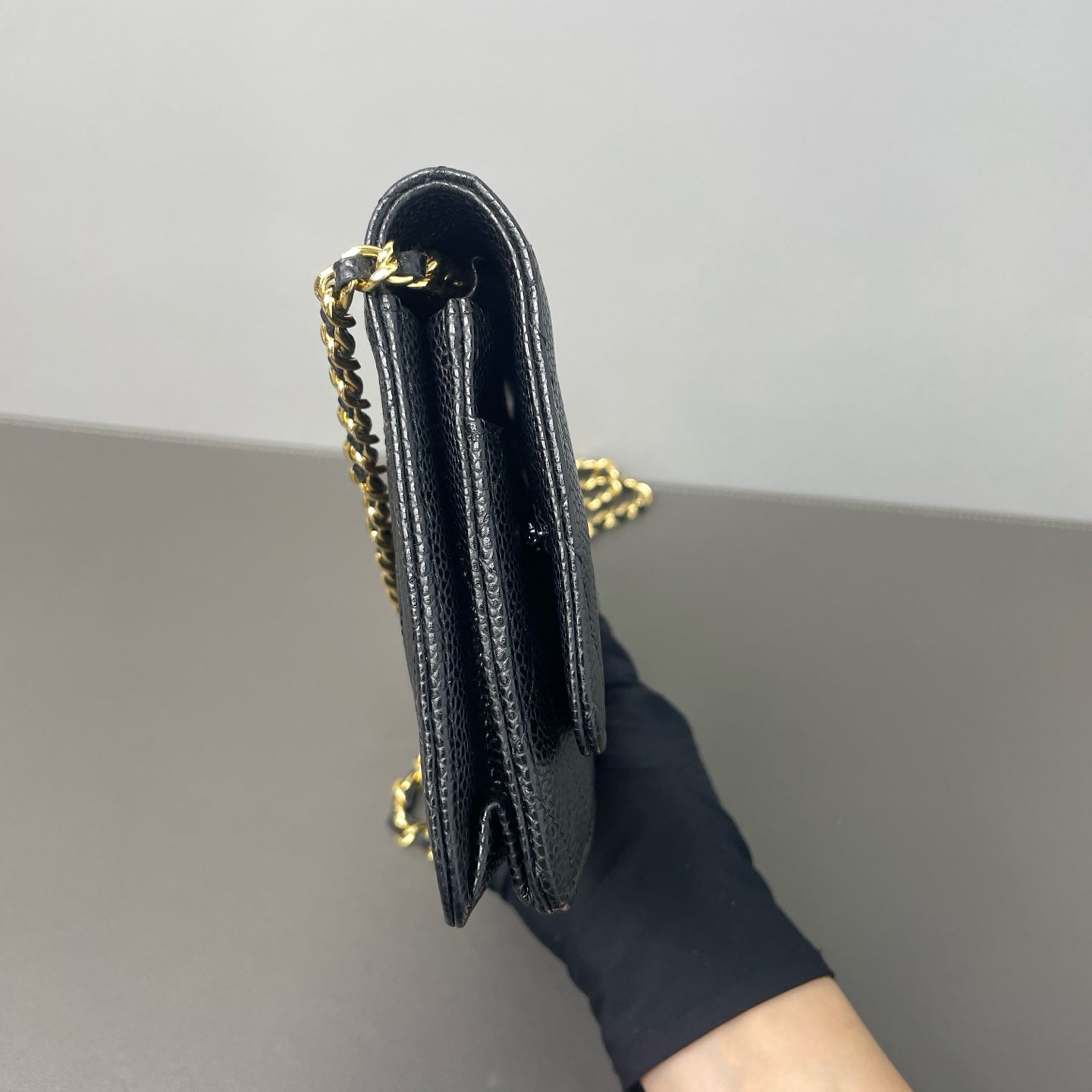 Chanel - WOC - Leather - Black - (mini)